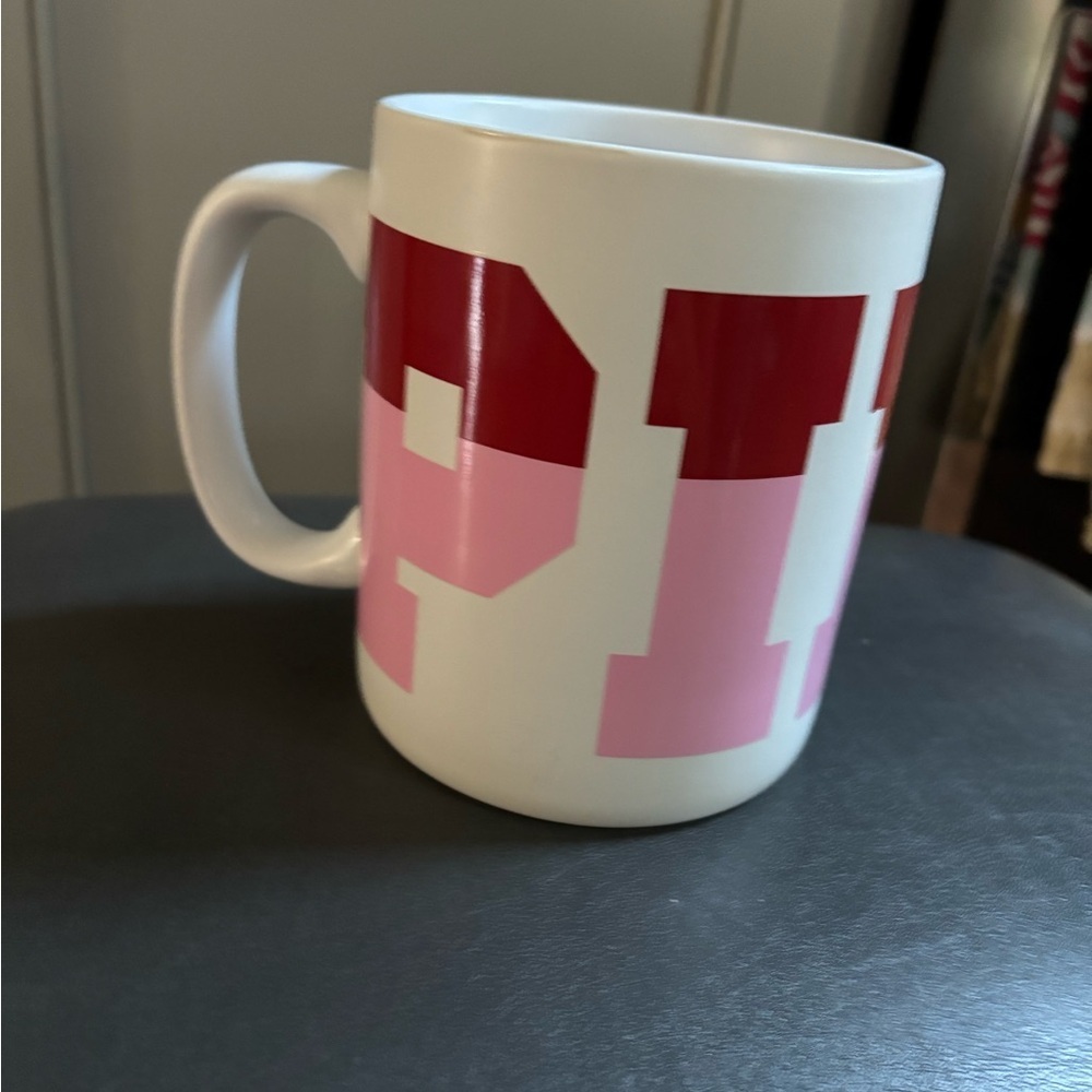 Victorias Secret Pink Logo Stay Cozy Oversized Mug Ceramic 29.76 OZ